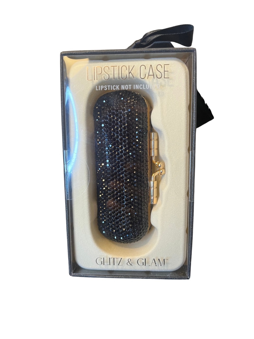 Glitz & Glam Sparkly Black Lipstick Case - Picture 3 of 7